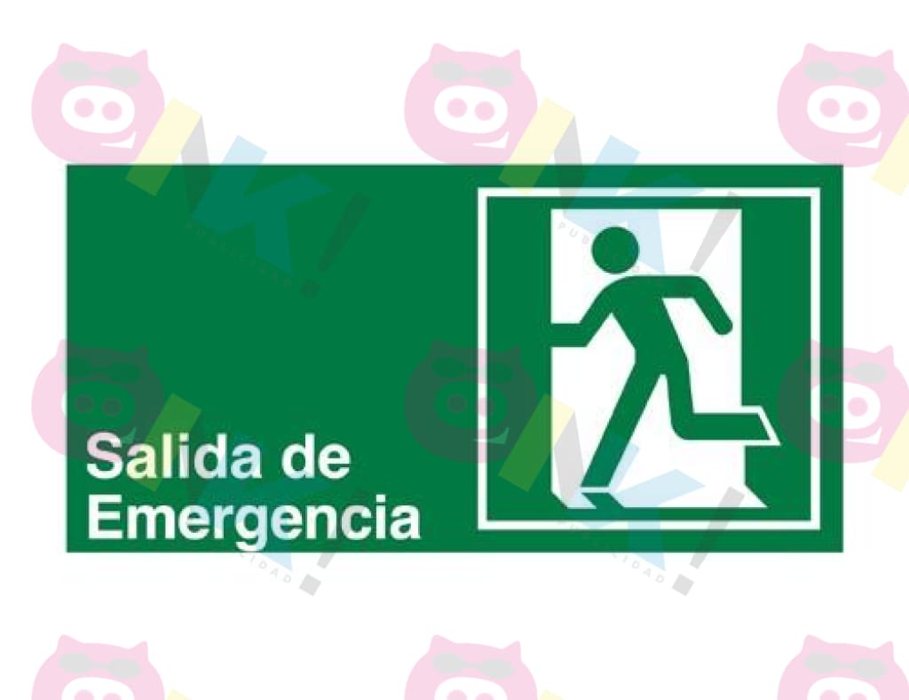 Señalética Salida de emergencia - Oink Publicidad